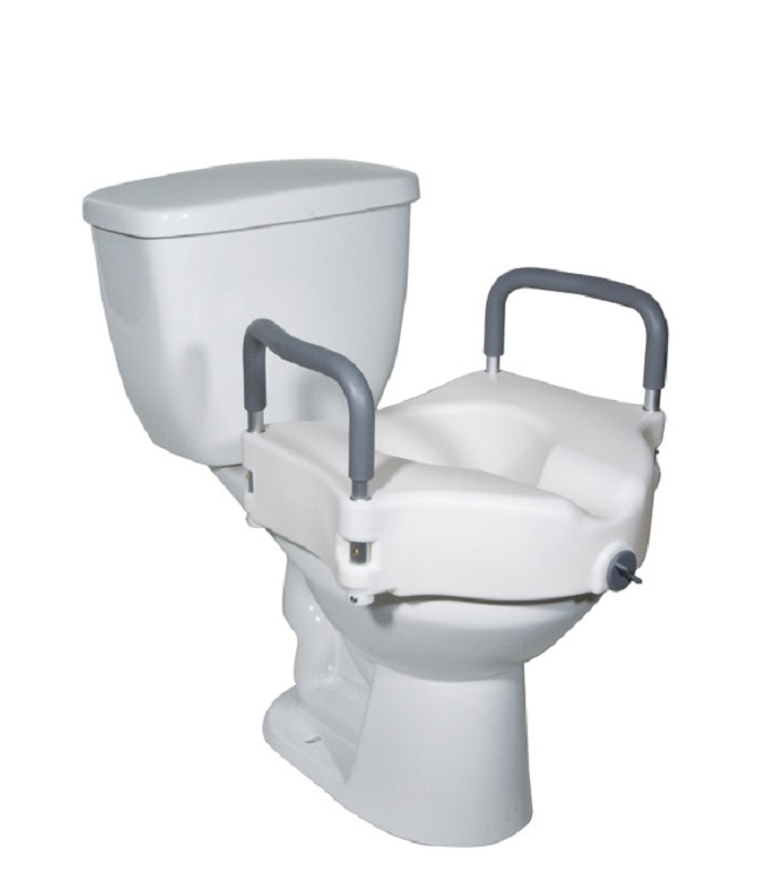Siège de toilette allongé et surélevé de Bemis modèle 3L2150T