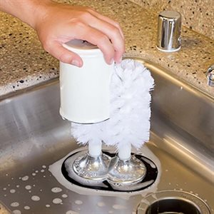 Brosse à Verre sur Ventouses